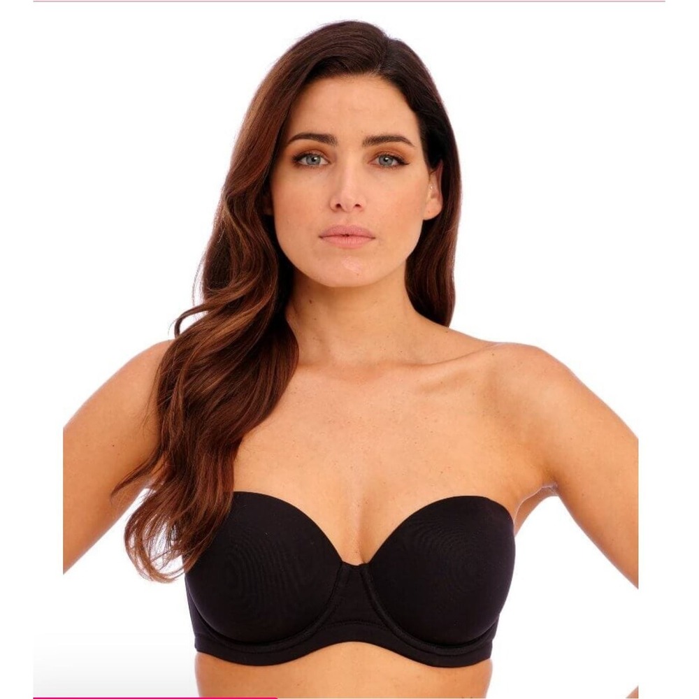 WACOAL Red Carpet Strapless Underwire‎ Bra Multi-Way Black 854372 Sz 36DDD 36F